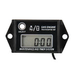 LCD Digital Tachometer Gas Engine Tach/Hour Meter Resettable RPM Tester for 2/4 Stroke Engine Motorcycles Maintenance Reminder