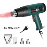 Abeden 1800W Heat gun/Hot Air Gun Digital LCD Display Electric Temperatures Adjustable With Four Nozzles Construction hair dryer
