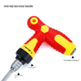 Ratchet T-Shaped Telescopic Multi-Function Screwdriver Set Household  Manual Repair Tool