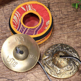 1 Pair Yoga Cymbal Bell Cymbals Brass Chimes Tibetan Tingsha Meditation Handcrafted Cymbal Bell Yoga Accessories Instrument