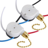 2 PCS Fan Light Switch ZE-208S 3 Speed 4 Wire Ceiling Fan Switch Replacement Part Speed Controlpull Chain Switch