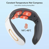 Smart EMS Pulse Neck Massager USB Rechargeable Cervical Traction Therapy Massage Stimulator Relaxation Pain Relief Health Care