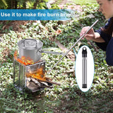 Camping Wood Stove Portable Folding Lightweight Stainless Steel Wood Stove Backpacking Stove for Outdoor Survival