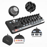 Worlde EasyControl.9 MIDI Keyboard Portable Mini USB Slim-Line Control MIDI Controller with 9 MIDI Control Groups