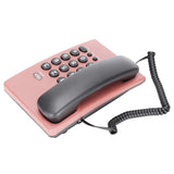 Home Landline Phone Wired Phones Desktop Corded Fixed Phone for Home Office Hotel Telephone Support Pause Mute Redial Function