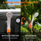Outdoor Shower Portable Electric Shower Pump Waterproof with 2-Level Water Flow for Camping Hiking Travel Beach Pet Watering