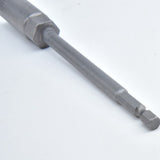 Impact Drill Bar Wrench Extension 8Pcs Socket Adapter Set 8Pcs Power Nut Driver Long Metric 150mm 1/4 Inch Hex