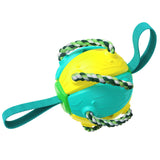 Outdoor Training Dog Toys Frisbee Football Bite Resistance Toy for Dogs Pet Products Plush Accessories Supplies Interactive Home