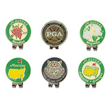 6 Pcs/Set Golf Ball Marker Hat Clip Magnetic Golf Hat Clip Removable Metal Golf Cap Clips Mark Ball Position Golf Accessories