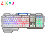 Steampunk Gaming Keyboard Imitation Mechanical Keyboard 104 Keys Breathing Lamp  hand rest  Wired Keyboard For Desktop Laptop