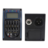 5-Band LCD Prener LC5 Acoustic Guitar Ceramic Pickup Preamp EQ LCD Tuner Piezo Equalizer Chromatic Mode 7B/6E/5A/4D/3G/2B/1E