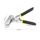 Durable Straight Jaw Sheet Manual Metal Bending Pliers Sheet Metal Hand Metal Pipe Bender Non-Slip Pitted Handles Essential Tool