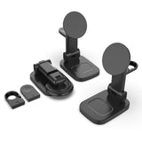 Magnetic 3 in 1 Wireless Charger for iphone 12 pro max mini Airpods iwatch Fast Charging Qi Wireless Charger Station Night light