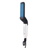 Multifunctional Hair Comb Brush Quick Beard Straightener Curling Curler Show Cap Men Beauty Hair Styling Tool Droshipping