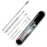 5/6pcs Ear Cleaner Set Earpick Ear Wax Remover Ear Spoon Curette Ear Cleaning Spiral Earpick Easy Earwax Removal Ear Cleaner