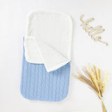 Baby Sleeping Bags Envelopes Winter Warm Knitted Newborn Boy Girl Monthly Swaddle Wrap 0-6m Infant Sleepsack for Stroller Basket