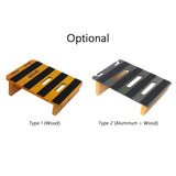 Guitar Effect Pedal Board DIY Kit Solid Wood Effect Pedal Pedalboard with Arc Feet/ Connection Plate/ Pedal Footswitch Topper