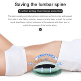 Back Massager for Low Back Pain Relief Heated Lumbar Support Back Traction Device with Airbag Traction and Vibration Massage