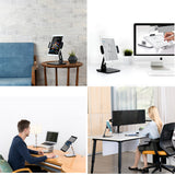 Height Adjustable Smartphone Holder Tablet Stand Aluminum Screen 360 Rotating Bracket for iPad Pro Air Mini 4 - 13''