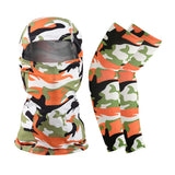Summer Face Cover Arm Sleeves Set Women Men Breathable Face Sun Protection Long Arm Sleeves for Camp Cycling Mounteering Fishing