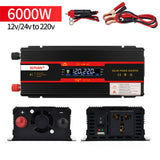 6000W DC12V to AC220V Portable Car Power Inverter 3000W/4000W Charger Converter Adapter Universal  Socket Auto Accessories dfdf