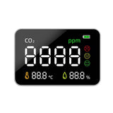 Air Quality Monitor Digital CO2 Detector 3 in 1 Temperature Humidity CO2 Tester Carbon Dioxide Meter Desktop Wall Mounted