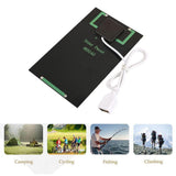 New 5W 5V Solar Panel Battery Charger DIY Solar Module with USB Port Portable Outdoor Solar Charging Board for Mobile Phones