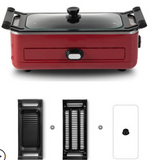 220V Electric Barbecue Grill Household Non-stick Smokeless BBQ Meat Toaster Oven Grill Multi Cooker With 2 Plates