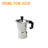 Coffee Maker Aluminum Mocha Espresso Percolator Pot Coffee Maker Moka Pot 1cup/3cup/6cup/9cup/12cup Stovetop Coffee Maker
