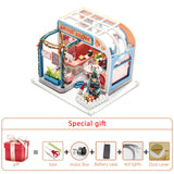New Diy Dollhouse Kit Wood Little House Miniature Building For Adult Baking Cake Room Kids Toys Doll House Furniture Accessories