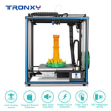 Tronxy X5SA 24V New Upgraded 3D Printer DIY Kits Metal Build Plate 3.5 Inches LCD Touch Screen High Precision Auto Leveling