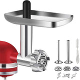 Hoodakang Food Grinder Attachment Slicer and Shredder Meat Stuffer For KitchenAid Stand Mixer Accessories
