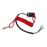 Boat Outboard Engine Motor Kill Stop Switch Motorboat Safety Tether Lanyard Cord Switch For Yamaha Marine Mercury Tohatsu