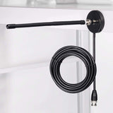 NEW-CB Aerial Antenna 27MHz Soft Whip Magnetic Base BNC PL259 Connector CB Aerial Antenna for Cobra Midland Uniden Maxon