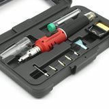 Gas Soldering Iron Kit Set Cordless Auto Ignition Butane Gas Soldering Iron Kit Ignite Welding Torch Tool for Electric Repair