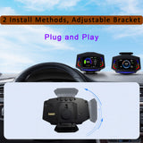 Car OBD2 GPS HUD Head Up Multi-function LCD Computer Car Display Smart Digital Speedometer Display All in One Pressure Tester