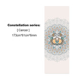 2021 New PVC Beautifully Constellation Printed Yoga Mat 6MM Beginner Non-slip Fitness Mat for Gym Home Travel Pad