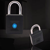 Smart Biometric Thumbprint Door Padlocks Rechargeable Door Lock Fingerprint Smart Padlock USB Keyless Quick