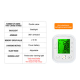 Upper Arm Sphygmomanometer LCD Display Tri-color Lighting Electronic Automatic Tonometer Data Storage Blood Pressure Monitor