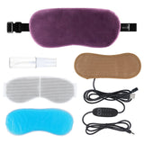 Heated Eye Mask for Sleeping USB Reduce Dark Circle Hot Cool Mask Warm Steam Eye Mask Electric Temperature Heating Eye Care