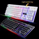 G20 USB Wired Mechanical Keyboard Colorful Backlight Gaming Keyboard RGB for PC Computer Gamer Waterproof Desktop 104 Keys EDUP