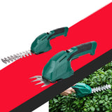 DC 7.2V Electric Cordless Trimmer Hedge Fence Pruning Weeder Shears Gardening Tool Electric Weeder Aluminum Scissors 1000 Rpm