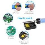 Adjustable Temperature Soldering iron kit  80W 220V / 110V Solder Iron LCD Electric Soldering Iron Welding Repair Tools