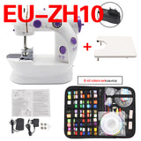 Sewing Machine Mini Portable Household Night Light Foot Pedal Straight Line Hand Table Two Thread Kit Electric To Sew Lock Stitc