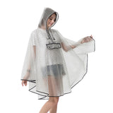New fashion quality waterproof reusable plastic EVA  women rain cape raincoat men hooded poncho for hiking riding
