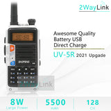 BaoFeng UV-5R Walkie Talkie UV 5R Upgrade Version CB Radio hf Transceiver 8W 10km Dual Band UHF VHF Walkie-Talkies UV 82 UV 9R