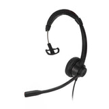 Single Ear Telephone Headset Noise Reduction Volume Adjustment Mute USB Business Headphone with Mic for Home Office Call Center