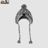 Winter Warm Dog Hats Windproof Knitting French Bulldog Hat for Dogs Chihuahua Hat Fluffy Ball Puppy Accessories Pet Hat