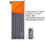 Camping Ultralight Sleeping Bag Down Waterproof Bag Portable Outerdoor Warm Travel SLeeping Bags