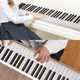 61 Keys Piano Keyboard Digital Electronic Piano Keyboard MIDI Output 128 Tones 128 Rhythms 14 Demo Songs Recording Playback